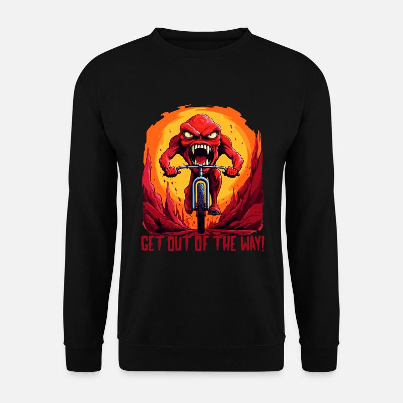 Monster Mountain Biker - Unisex Pullover - Schwarz