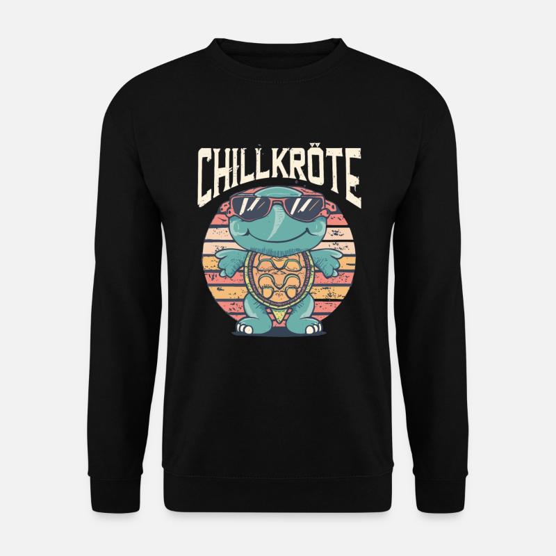 Relaxed turtles Chill toad - Unisex Sweatshirt - black