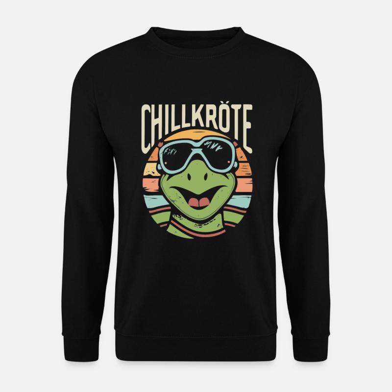 Relaxed Turtle Chill Toad - Unisex Sweatshirt - black