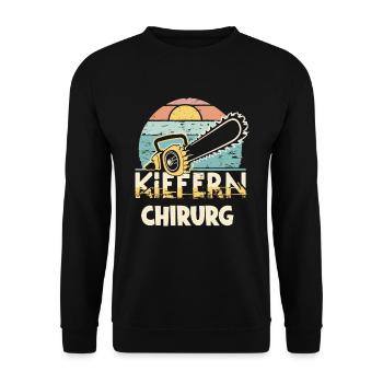Kiefernchirurg - Unisex Pullover - Schwarz - Vorne - Alina (178cm) & Michal (187cm)