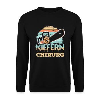 Kiefernchirurg - Unisex Pullover - Schwarz - Vorne - Alina (178cm) & Michal (187cm)