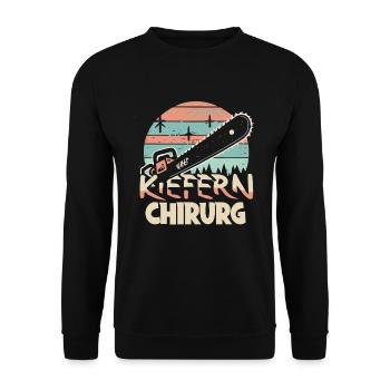 Kiefernchirurg - Unisex Pullover - Schwarz - Vorne - Alina (178cm) & Michal (187cm)