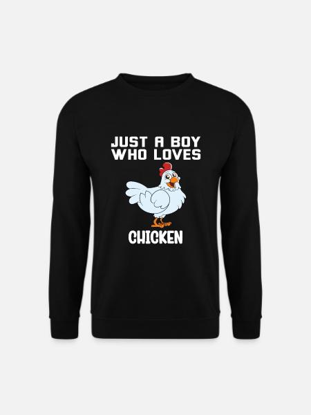 Funny Chicken Saying Chicken - Unisex Sweatshirt - black