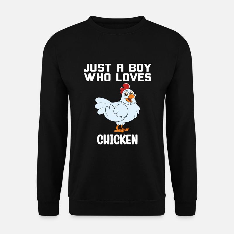 Funny Chicken Saying Chicken - Unisex Sweatshirt - black
