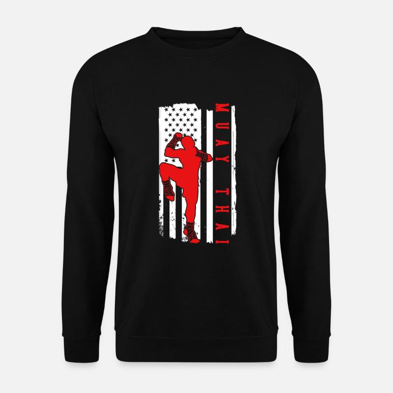 Muay Thai Boxe - Sweat-shirt Unisexe - noir