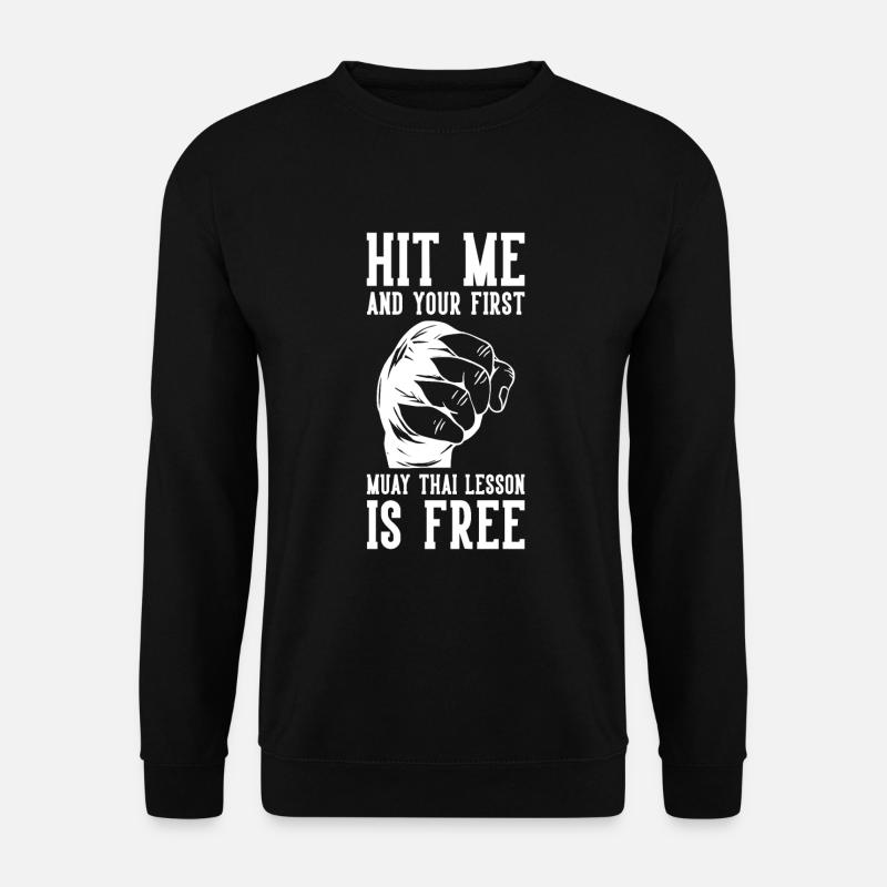 Muay Thai Boxing - Unisex Sweatshirt - black