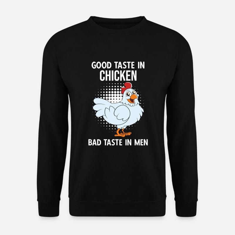 Funny Chicken Saying Chicken - Unisex Sweatshirt - black