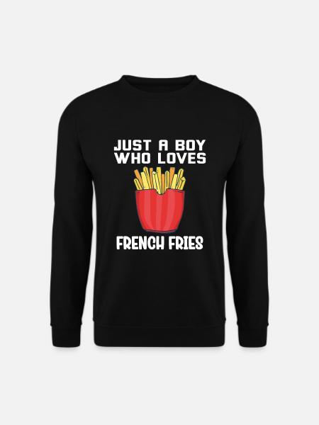 Funny Fries Funny French Fries - Unisex Sweatshirt - black