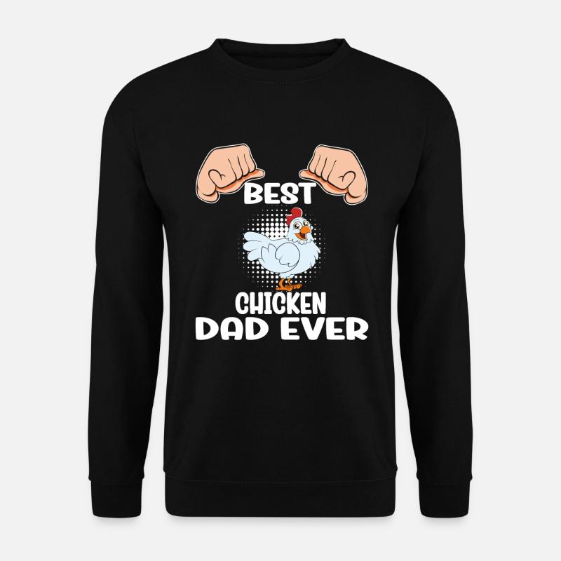 Funny Chicken Saying Chicken - Unisex Sweatshirt - black