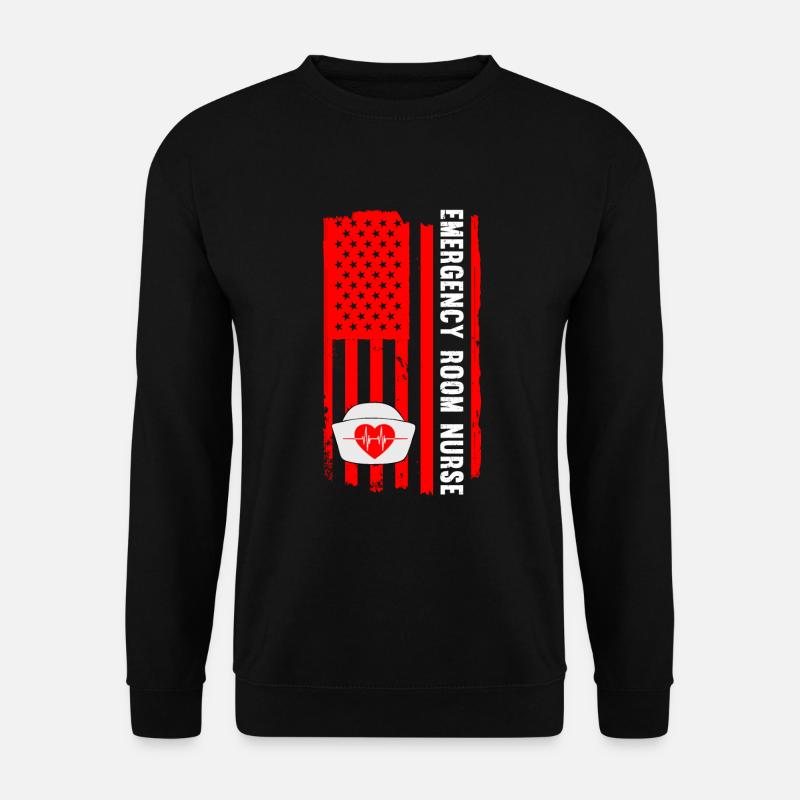 Lustige Krankenschwester Geschenke - Unisex Pullover - Schwarz