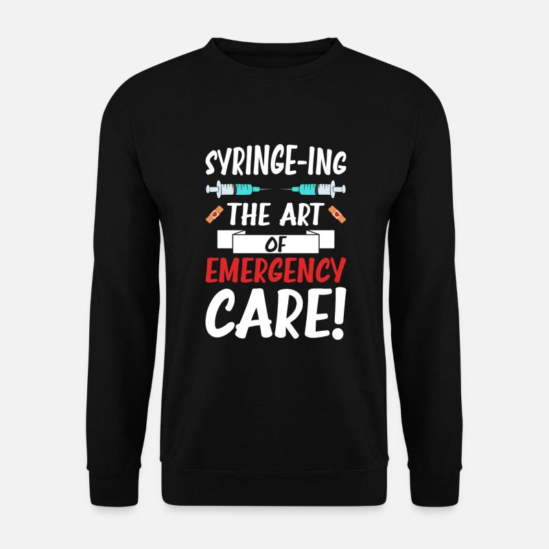 Lustige Krankenschwester Geschenke - Unisex Pullover - Schwarz