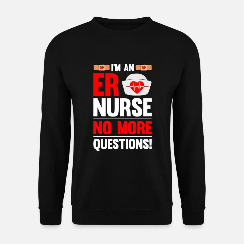 Lustige Krankenschwester Geschenke - Unisex Pullover - Schwarz