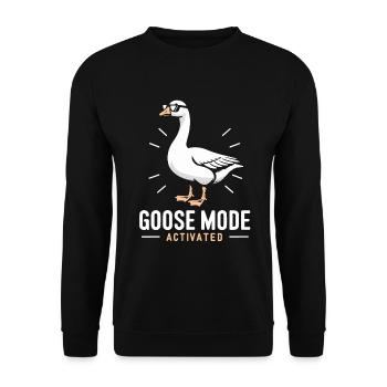 Mode Oies activé - Lunettes de soleil fraîches - Sweat-shirt Unisexe - noir - Devant - Alina (178cm) & Michal (187cm)