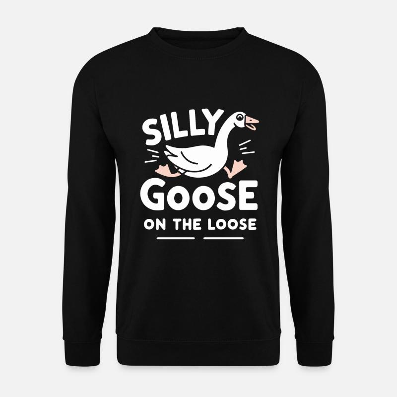Silly Goose at the Loose Meme - Unisex Sweatshirt - black