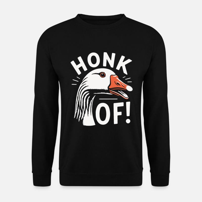 Honk Off – Geese Meme - Unisex Sweatshirt - black
