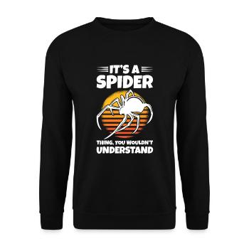 Spider Propriétaire Spider Spider Breeder - Sweat-shirt Unisexe - noir - Devant - Alina (178cm) & Michal (187cm)