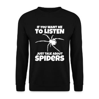 Spider Propriétaire Spider Spider Breeder - Sweat-shirt Unisexe - noir - Devant - Alina (178cm) & Michal (187cm)