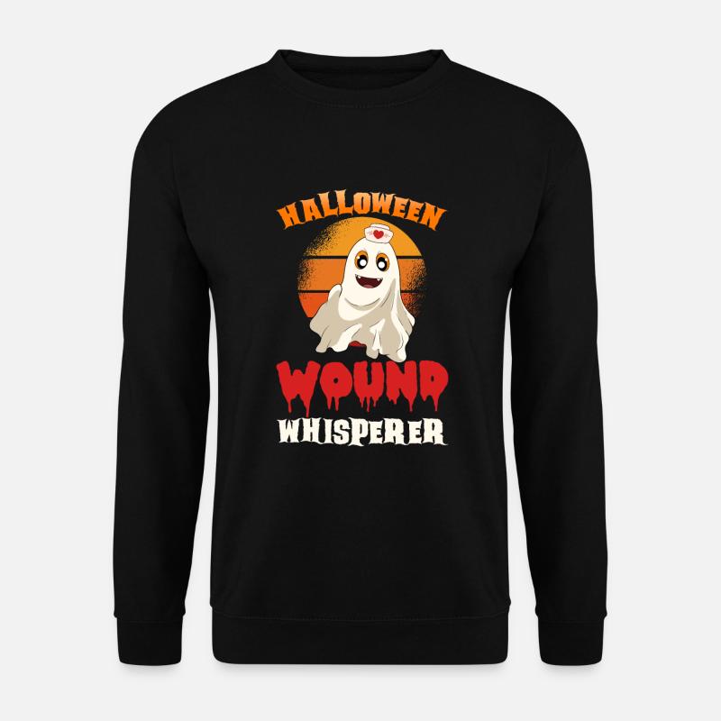 Halloween Krankenschwester Kürbis - Unisex Pullover - Schwarz