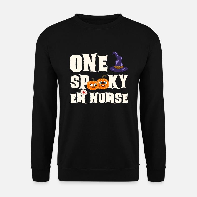 Halloween Krankenschwester Kürbis - Unisex Pullover - Schwarz