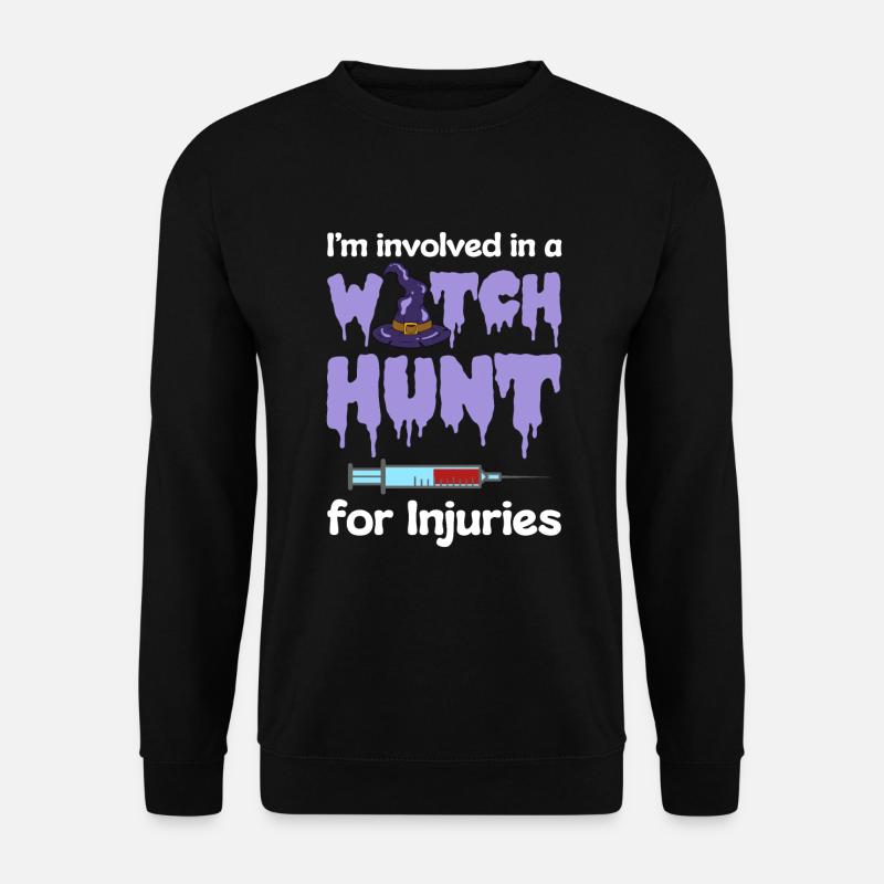 Halloween Krankenschwester Kürbis - Unisex Pullover - Schwarz