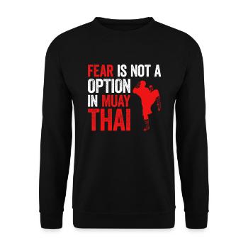 Muay Thai Boxing - Unisex Pullover - Schwarz - Vorne - Alina (178cm) & Michal (187cm)