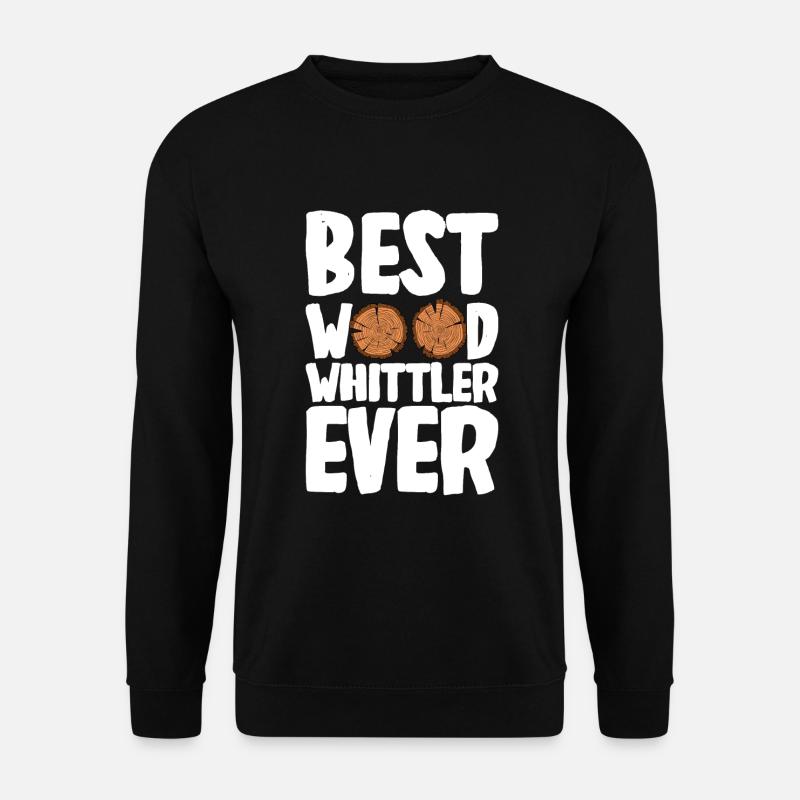 Holz schintzen Holzschnitzerei - Unisex Pullover - Schwarz