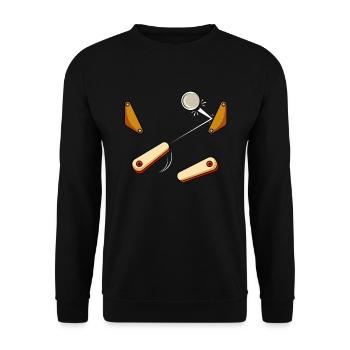 Pinball Machine Pinball Machine - Unisex Sweatshirt - black - Front - Alina (178cm) & Michal (187cm)