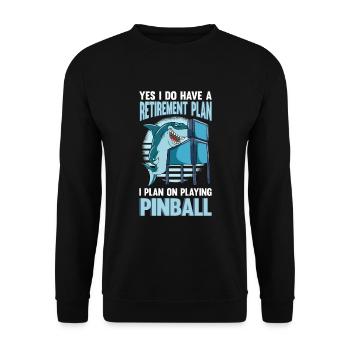 Pinball Machine Pinball Machine - Unisex Sweatshirt - black - Front - Alina (178cm) & Michal (187cm)