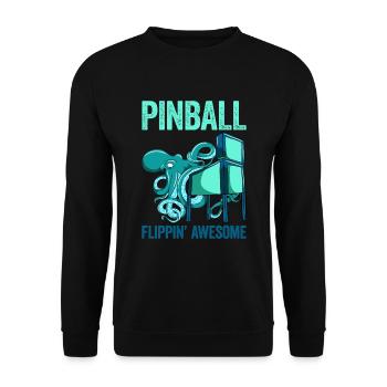 Pinball Machine Pinball Machine - Unisex Sweatshirt - black - Front - Alina (178cm) & Michal (187cm)
