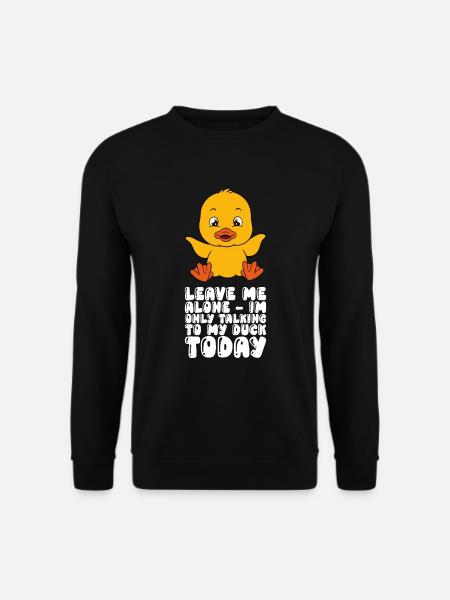 Lustige Ente Süße Enten - Unisex Pullover - Schwarz