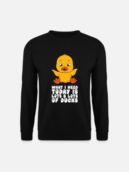 Funny Duck Cute Ducks - Unisex Sweatshirt - black