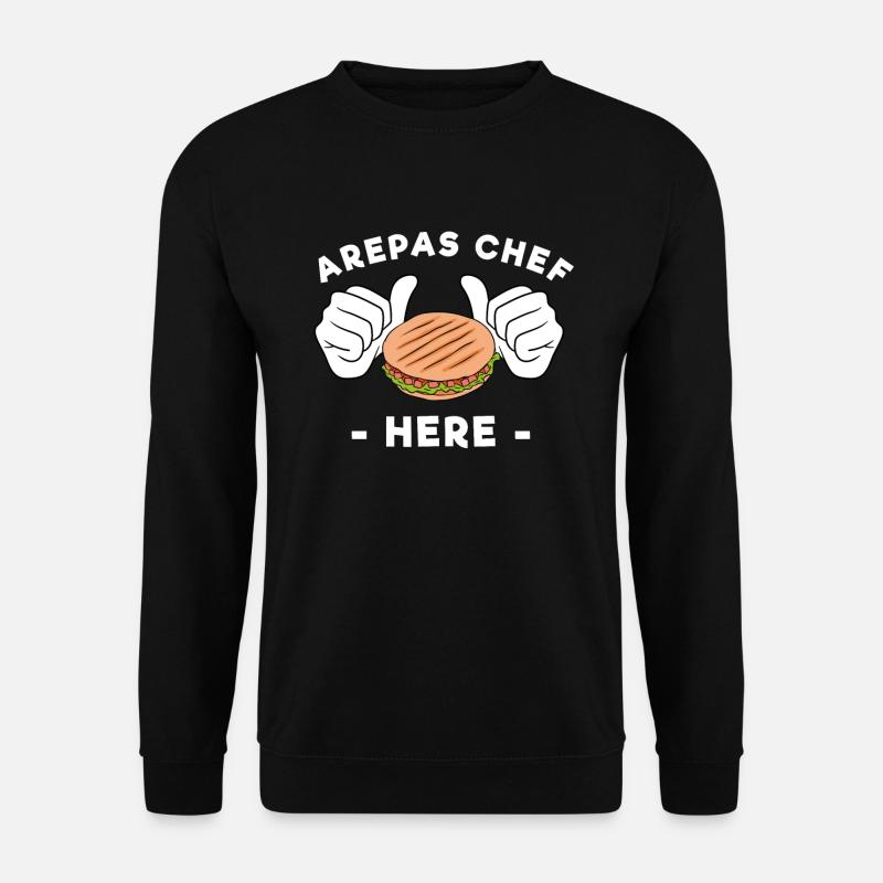 Arepas Chef Here - Unisex Pullover - Schwarz