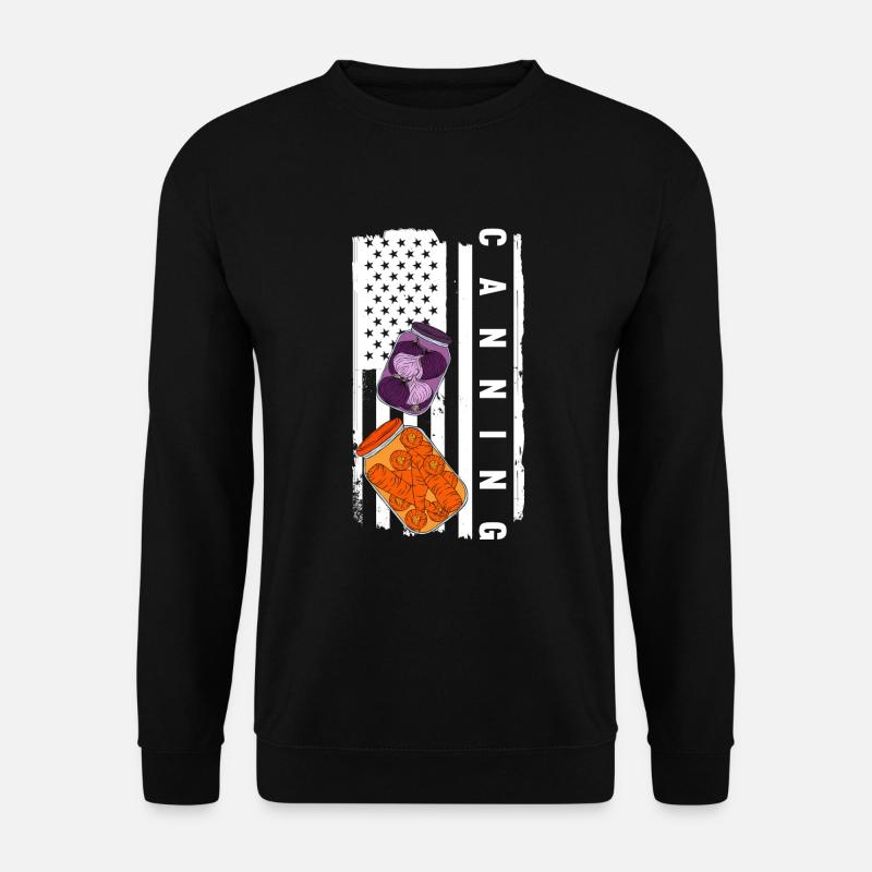 Flag USA Canning - Unisex Sweatshirt - black