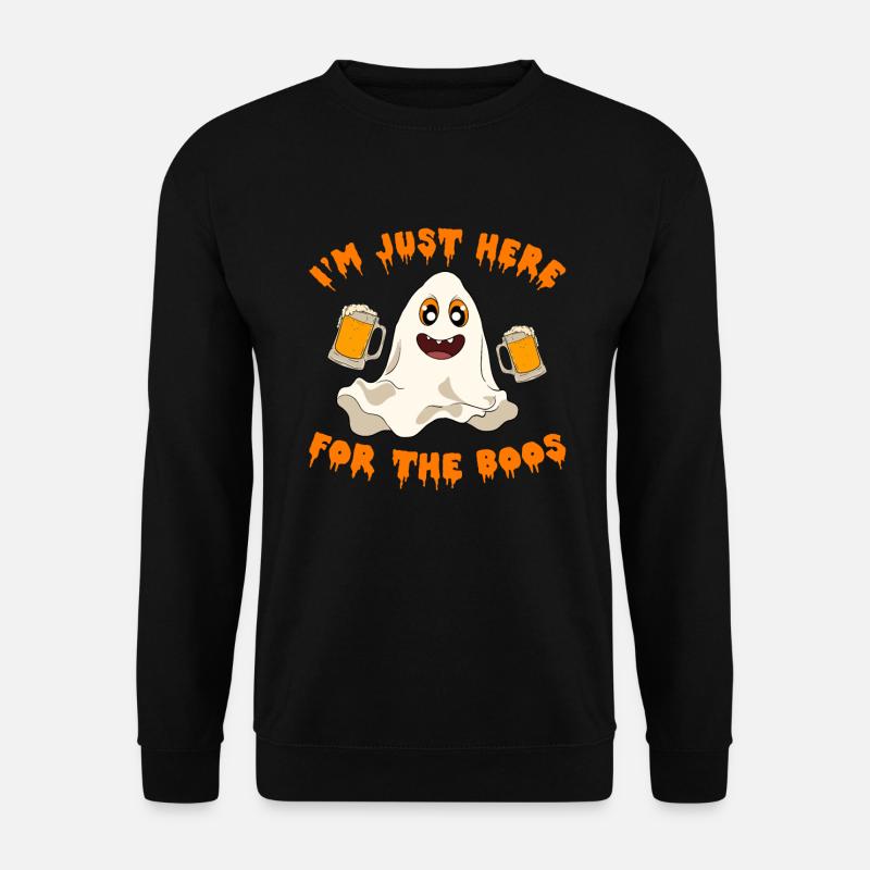 Halloween Pumpkin Halloween Ghost - Unisex Sweatshirt - black