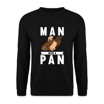 Orpaillage Recherche d’or - Sweat-shirt Unisexe - noir - Devant - Alina (178cm) & Michal (187cm)