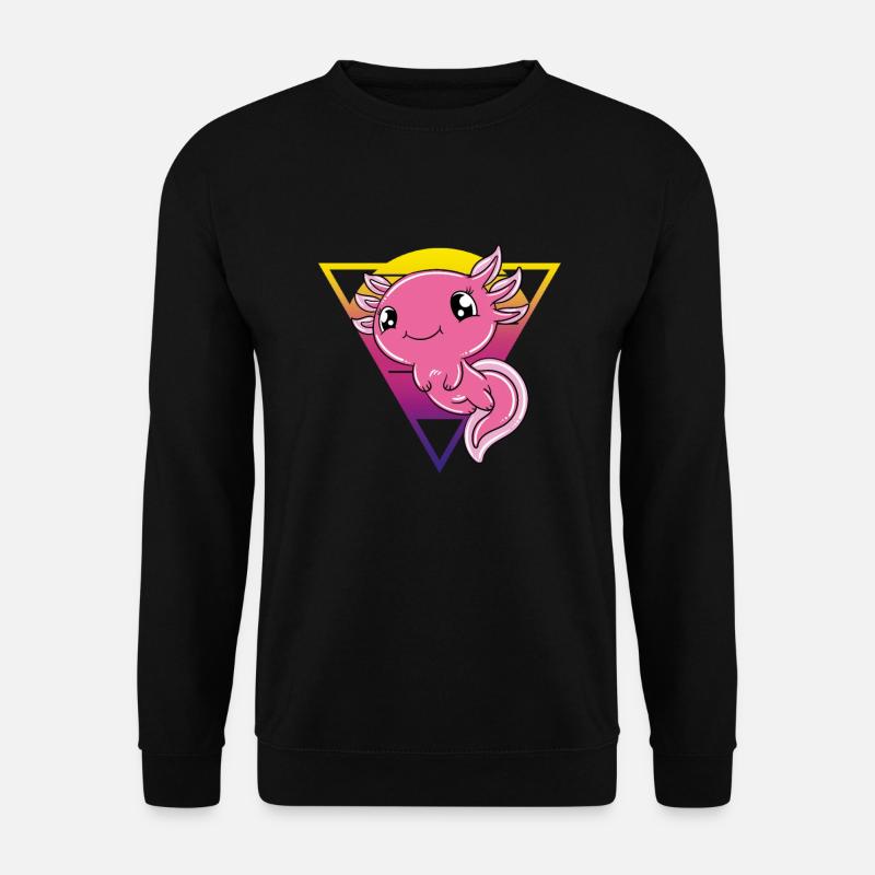 Axolotl mignon Axolotl drôle - Sweat-shirt Unisexe - noir