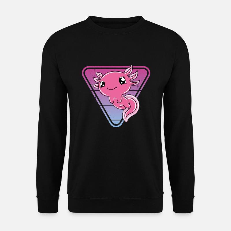 Axolotl mignon Axolotl drôle - Sweat-shirt Unisexe - noir
