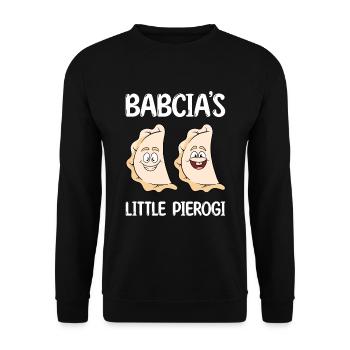 Pierogi Recipe Polish Pierogi - Unisex Sweatshirt - black - Front - Alina (178cm) & Michal (187cm)