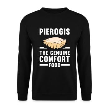 Pierogi Recipe Polish Pierogi - Unisex Sweatshirt - black - Front - Alina (178cm) & Michal (187cm)
