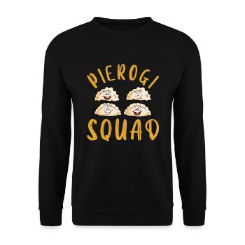 Pierogi Recipe Polish Pierogi - Unisex Sweatshirt - black - Front - Alina (178cm) & Michal (187cm)