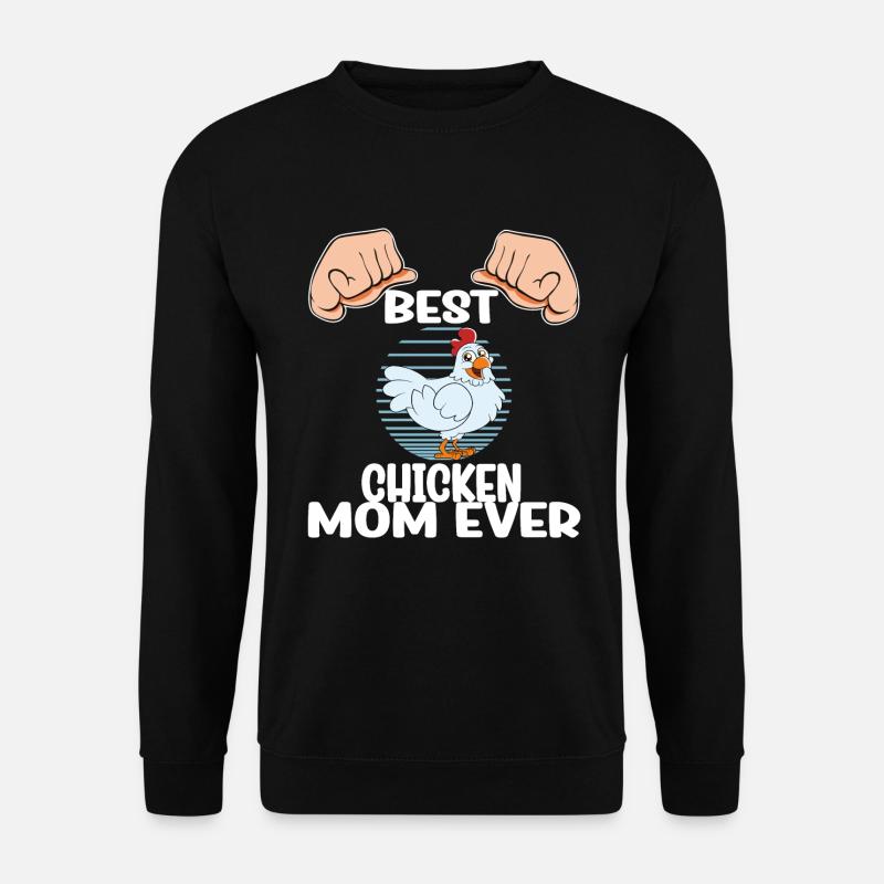 Funny Chicken Saying Chicken - Unisex Sweatshirt - black