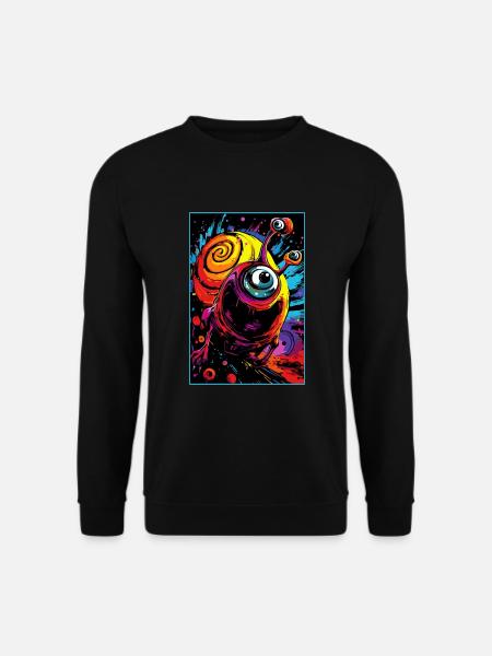 The Atomic Alien Acid Snail - Unisex Sweatshirt - black