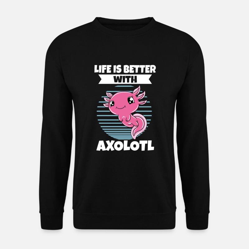 Funny Axolotl Cute Axolotl - Unisex Sweatshirt - black