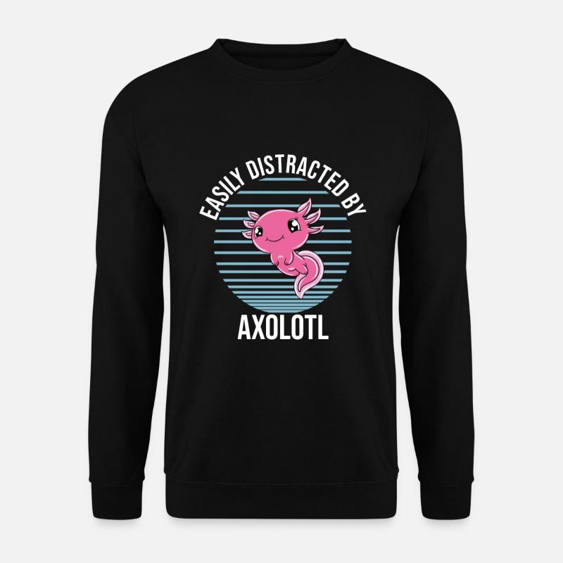 Lustiges Axolotl Süßes Axolotl - Unisex Pullover - Schwarz