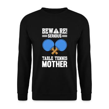 Tennis de table dictant raquette de tennis de table - Sweat-shirt Unisexe - noir - Devant - Alina (178cm) & Michal (187cm)