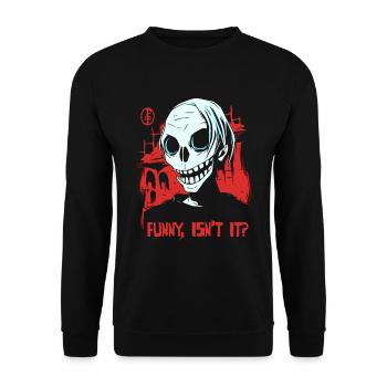 zombie médiéval effrayant drôle - Sweat-shirt Unisexe - noir - Devant - Alina (178cm) & Michal (187cm)