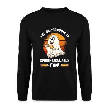 Cadeaux d’Halloween drôle de professeur - Sweat-shirt Unisexe - noir - Devant - Alina (178cm) & Michal (187cm)