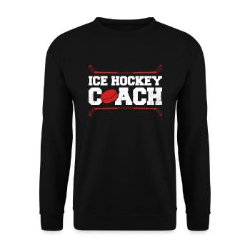 Dicton de hockey sur glace pour les joueurs de hockey sur glace - Sweat-shirt Unisexe - noir - Devant - Alina (178cm) & Michal (187cm)