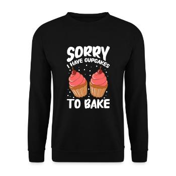 Cuisson du pain Boulangerie Boulangerie Fabrication du pain - Sweat-shirt Unisexe - noir - Devant - Alina (178cm) & Michal (187cm)