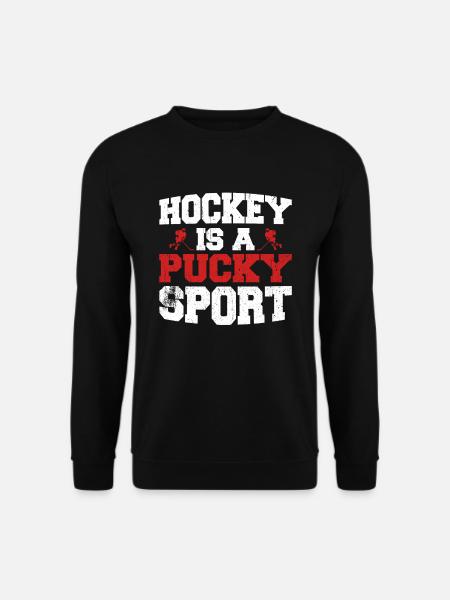 Eishockey Spruch für Eishockeyspieler - Unisex Pullover - Schwarz